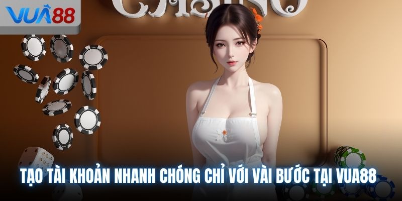Tạo tài khoản nhanh chóng chỉ với vài bước tại VUA88